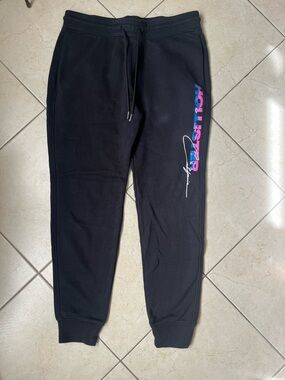 Hollister Black Fleece Sweatpants with Subtle Logo Tag